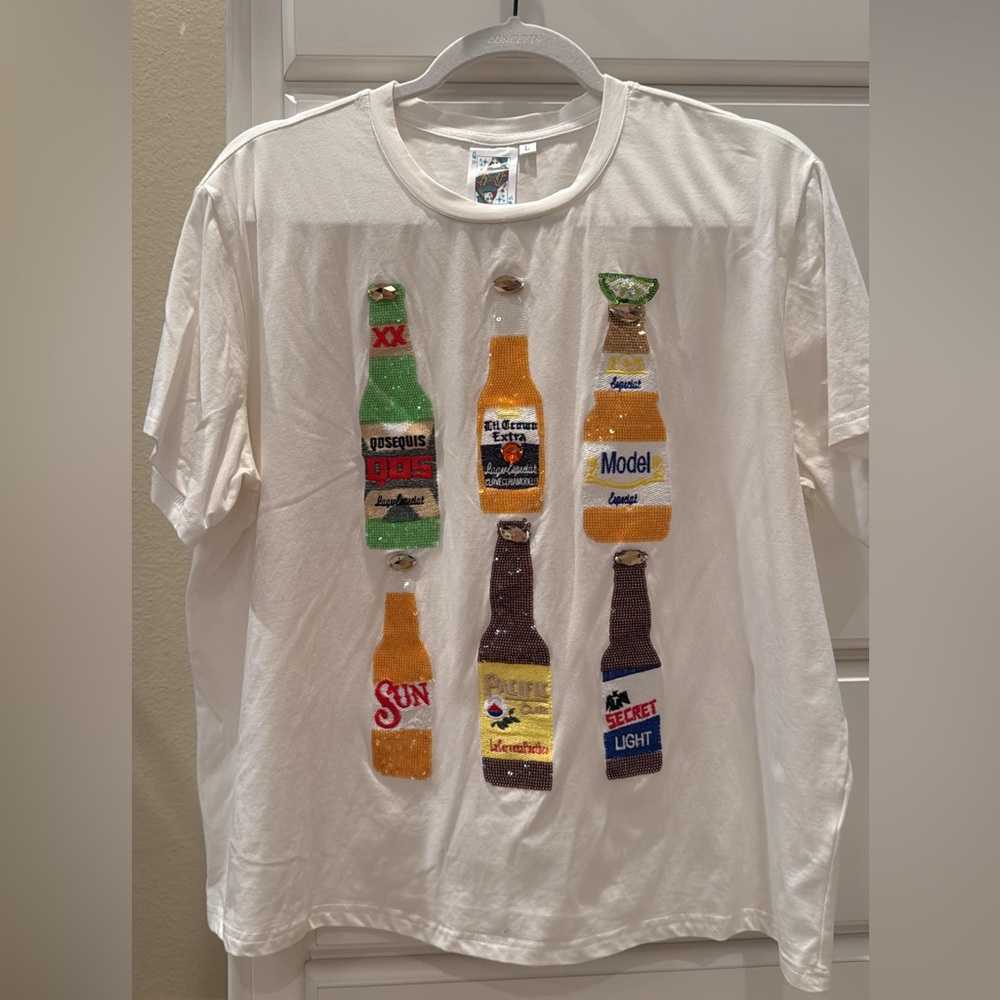 Queen of Sparkles Cinco beer tee